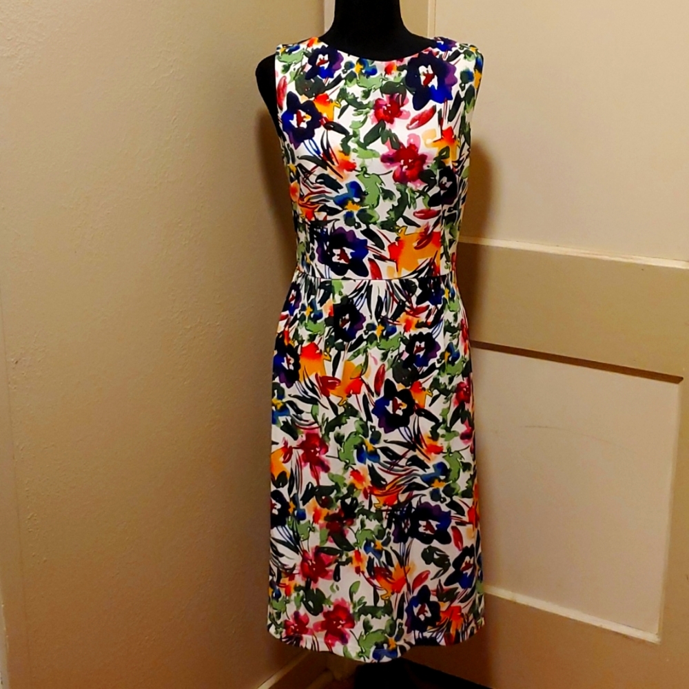 Sleeveless Midi Sheath Dress size 12